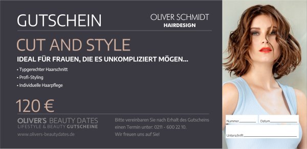Gutschein Cut & Style by Oliver Schmidt Hairdesign